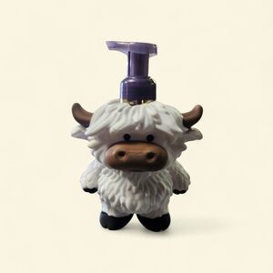 Hyland Cow 3D  Foaming Soap Dispenser - White and Brown. Soap Sold Seperatly.